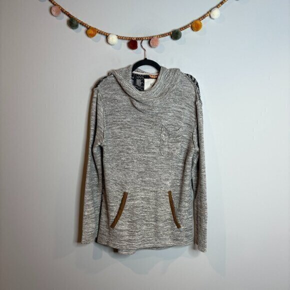 Anthropologie Koto grey patterned knitted sweater tunic - Picture 1 of 5